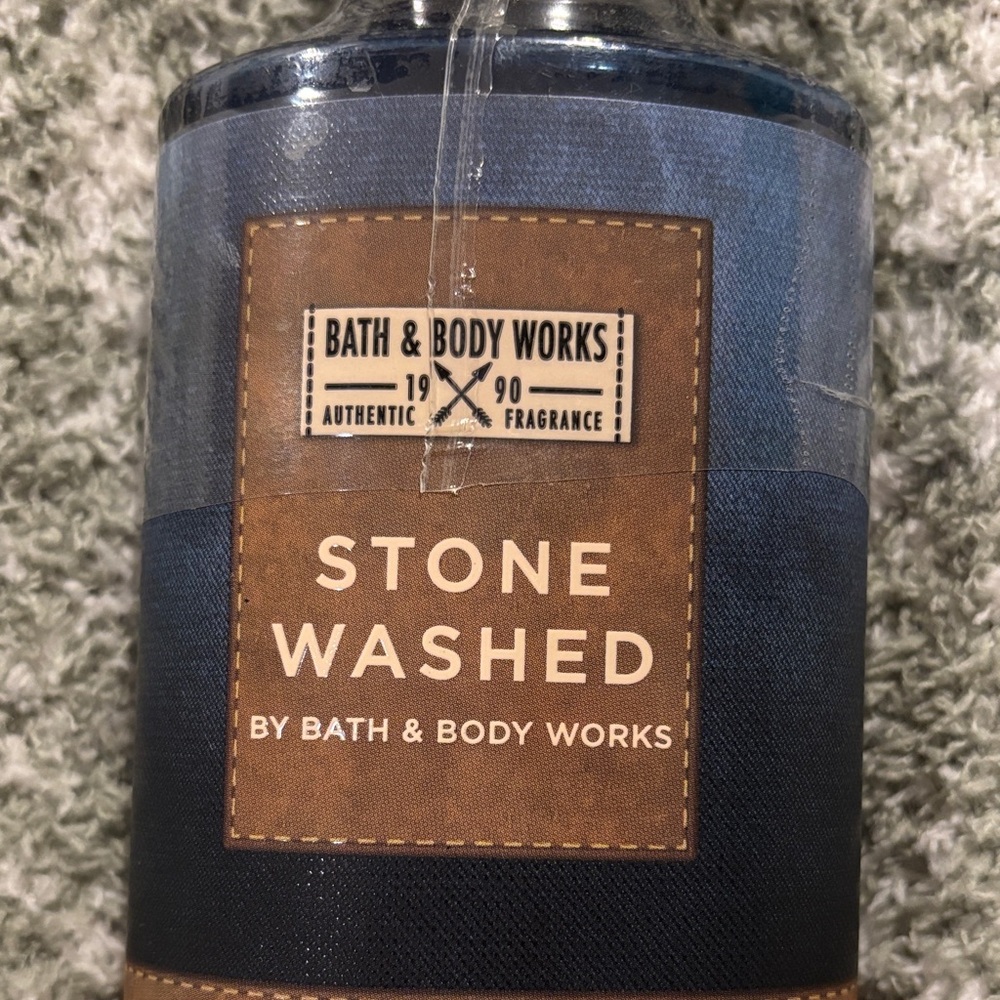 Bath & Body Works Mens Stone Washed 3-in-1 Wash Face Body Hair NWT 10oz - Picture 2 of 13